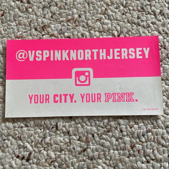 💕VS PINK NORTH JERSEY STICKER Victoria secret nj sexy lingerie decal - Picture 3 of 6
